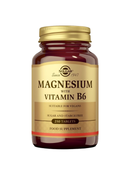 Solgar magnesio con vitamina B6 250 comprimidos