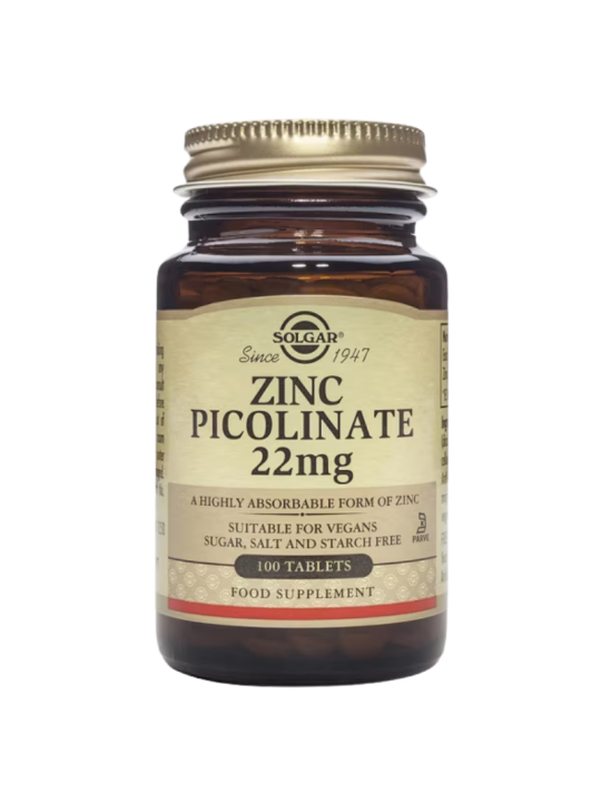 Solgar picolinato de zinc 100 comprimidos