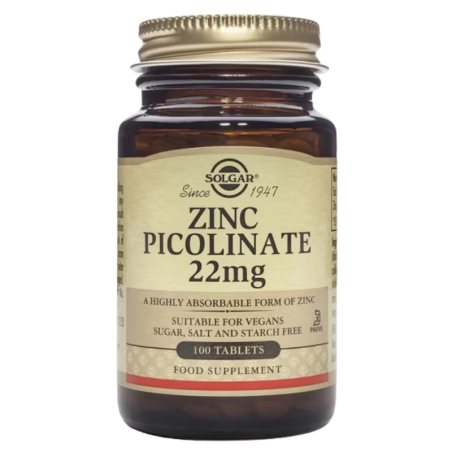 Solgar picolinato de zinc 100 comprimidos