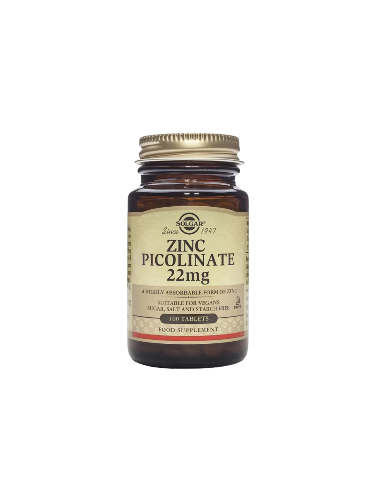 Solgar picolinato de zinc 100 comprimidos