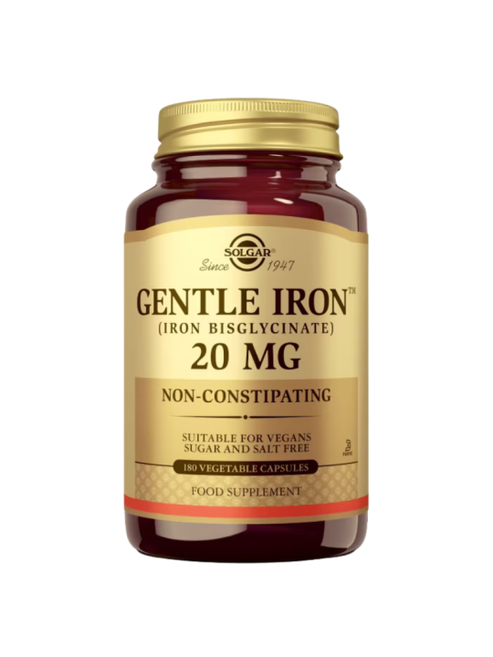 Solgar hierro gentle 180 capsulas vegetales