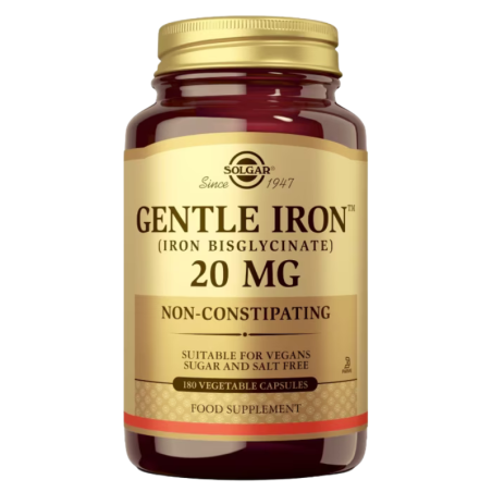 Solgar hierro gentle 180 capsulas vegetales