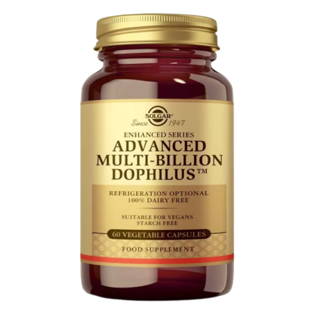 Solgar advanced multi-billion dophilus 60 capsulas vegetales