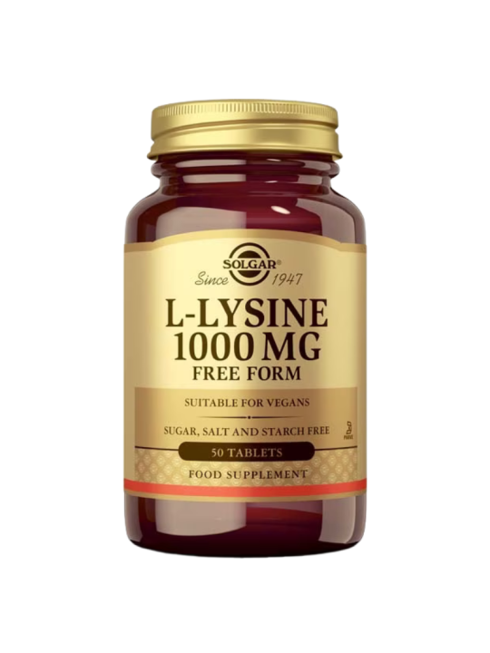 Solgar L-lisina 1000mg forma libre 50 comprimidos