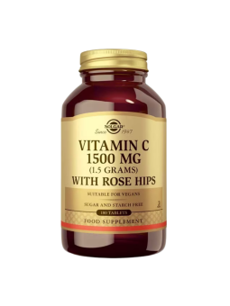 Solgar rose hips C 1500mg vitamina c con escaramujo 180 comprimidos
