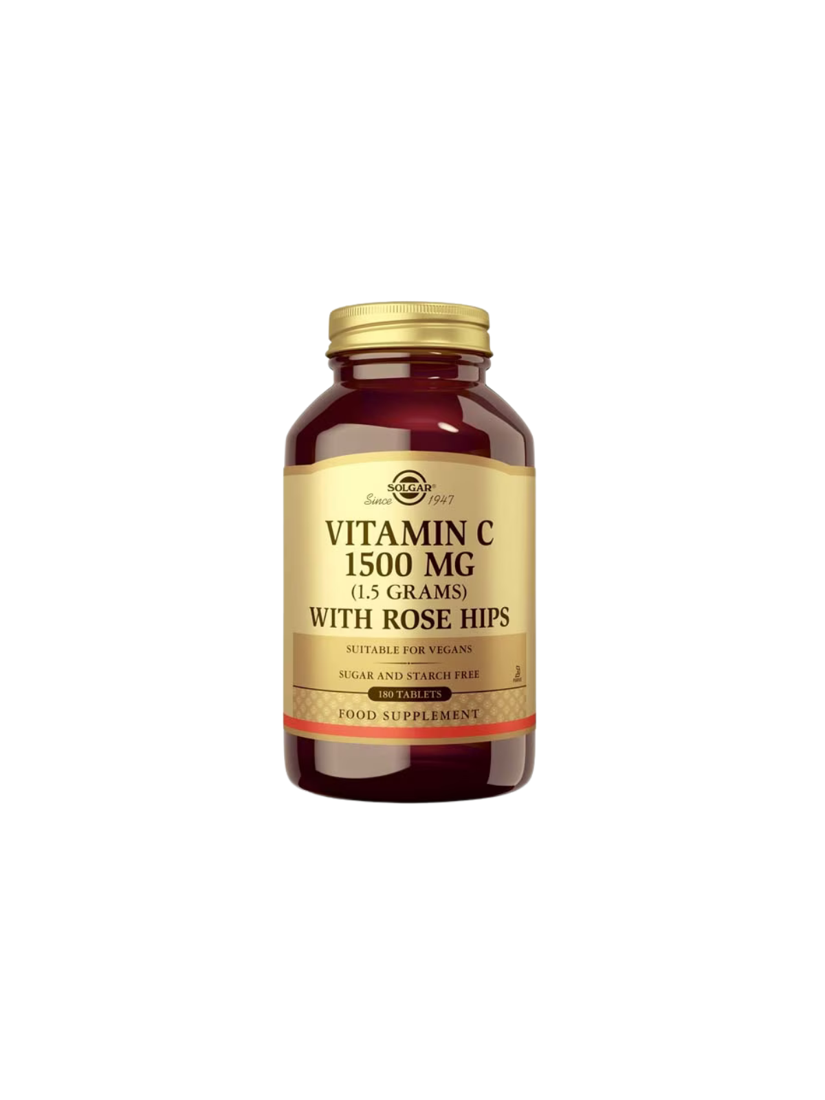 Solgar rose hips C 1500mg vitamina c con escaramujo 180 comprimidos