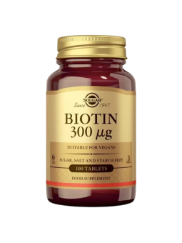 Solgar biotina 300 microgramos 100 comprimidos