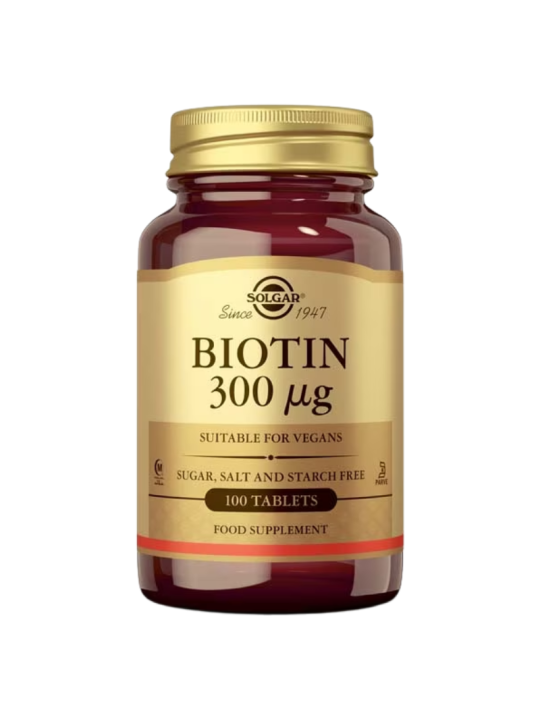 Solgar biotina 300 microgramos 100 comprimidos