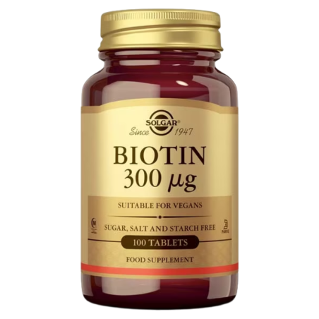 Solgar biotina 300 microgramos 100 comprimidos