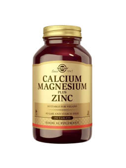 Solgar calcio y magnesio con zinc 250 comprimidos