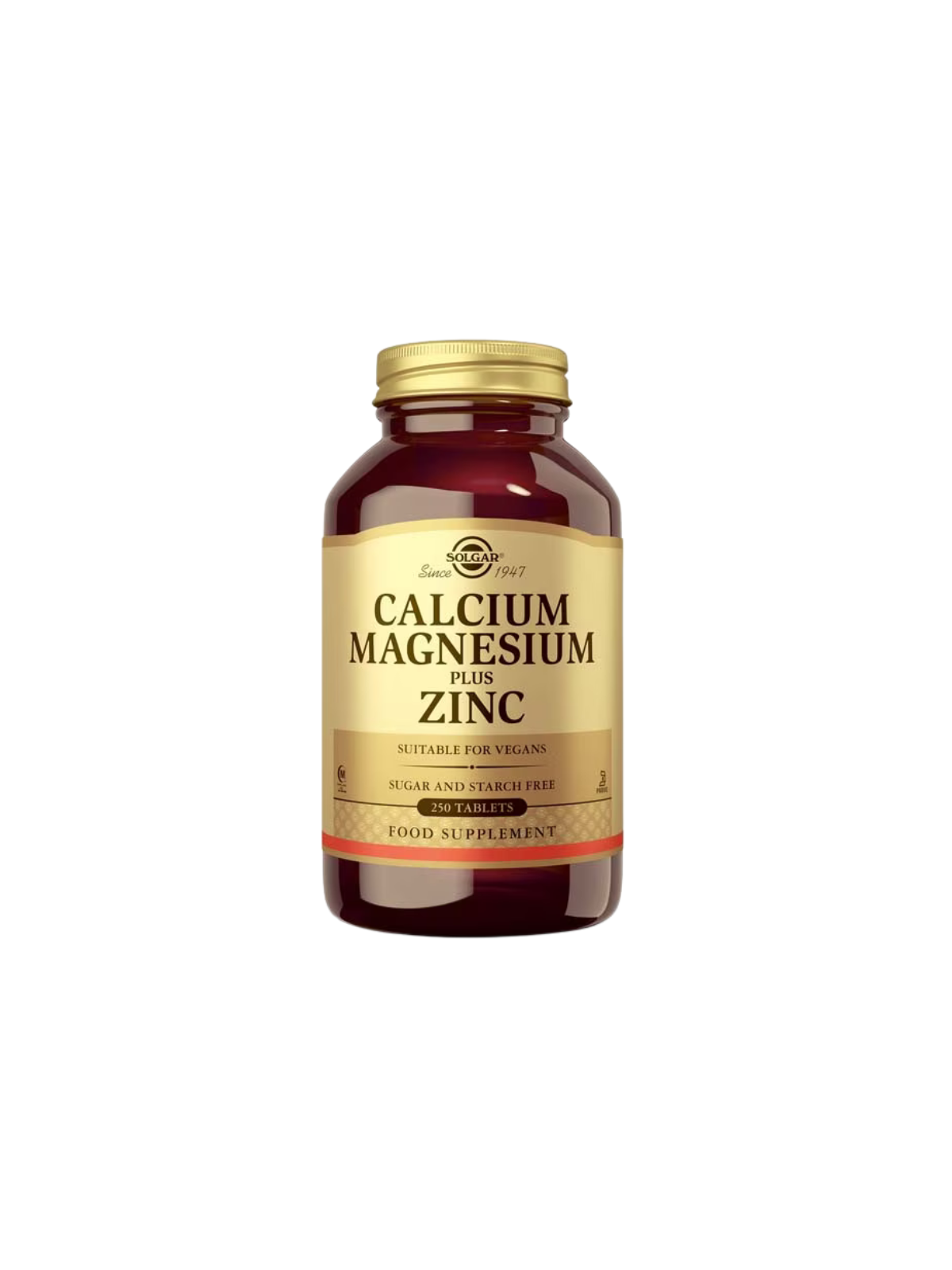 Solgar calcio y magnesio con zinc 250 comprimidos