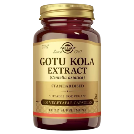 Solgar gotu kola 100 capsulas vegetales