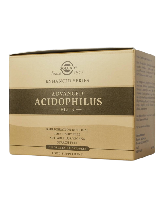 Solgar advanced acidophilus plus 120 capsulas vegetales