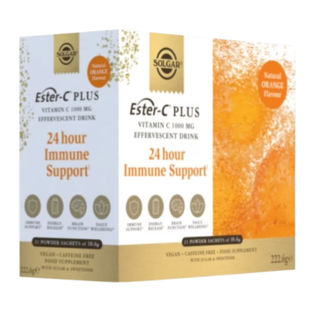 Solgar ester C plus vitamin C 21 sobress 10,6g sabor naranja