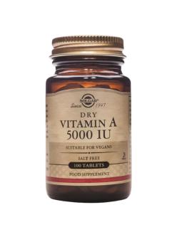Solgar vitamina A seca 5000 UI 100 comprimidos