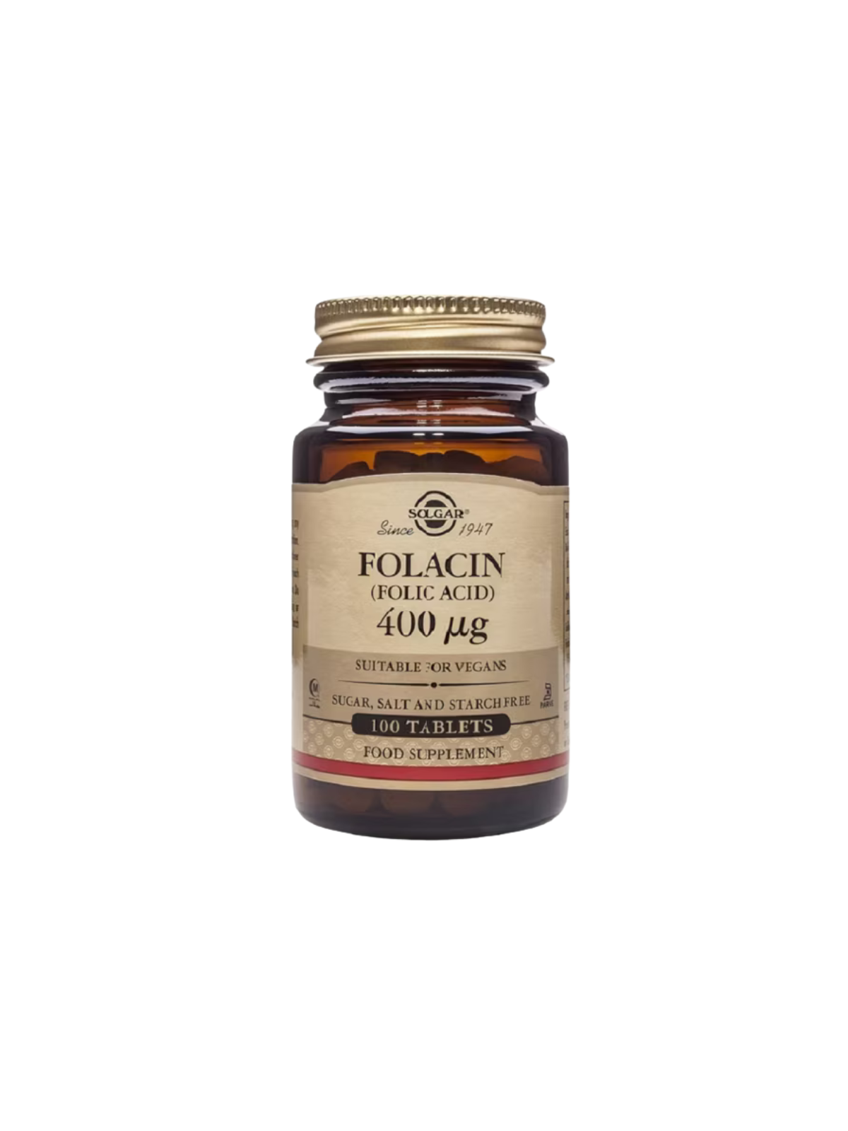 Solgar folacin 400 microgramos 100 comprimidos