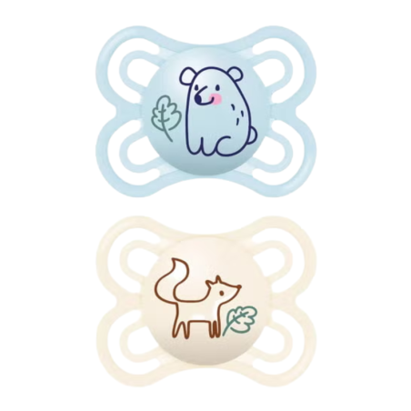 Mam perfect chupete silicona 2-6m pack doble
