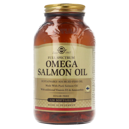 Solgar full spectrum omega salmon oil 120 capsulas blandas