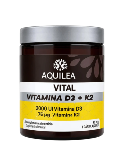 Aquilea vital vitamina D3 + K2 90 capsulas