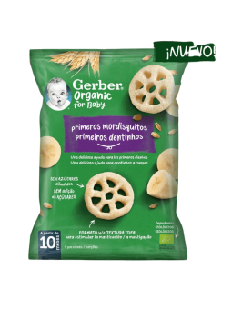 Gerber organic snack primeros mordisquitos