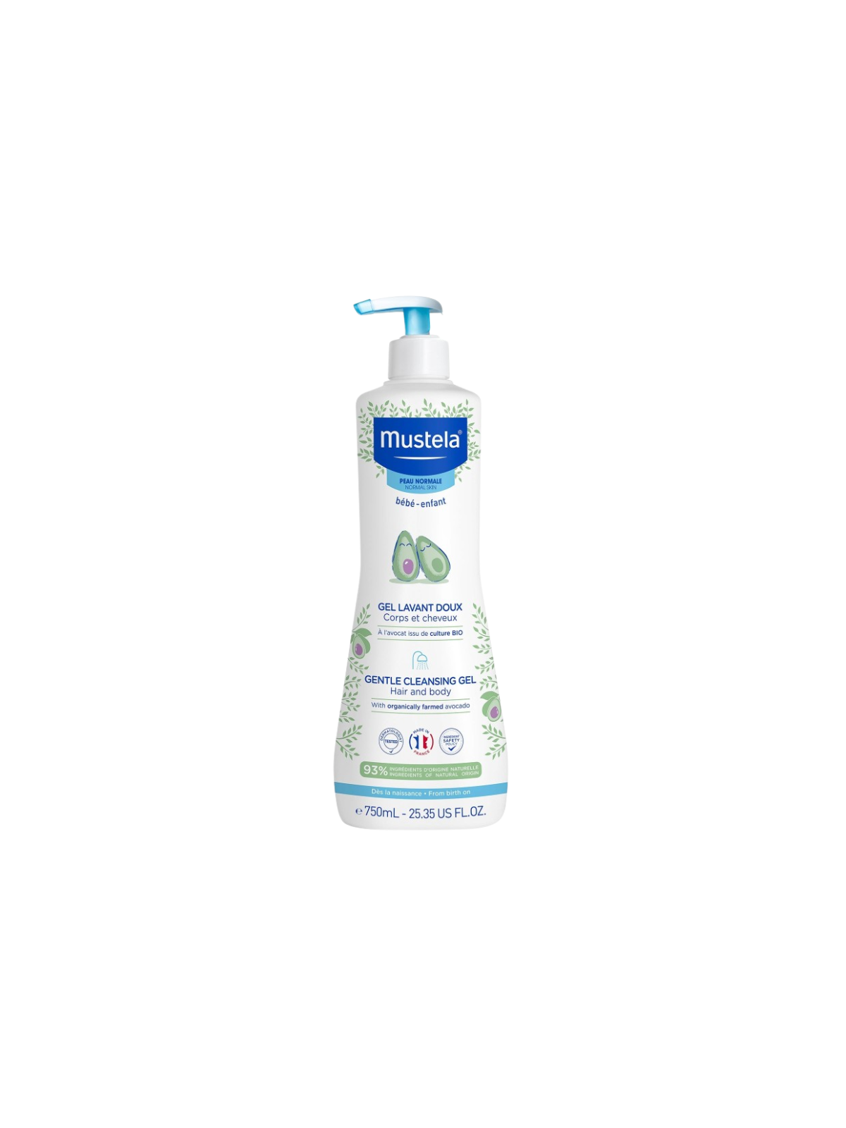 Mustela gel dermolimpiador 750 ml