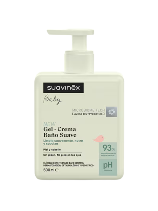 Suavinex baby gel-crema baño suave 500ml