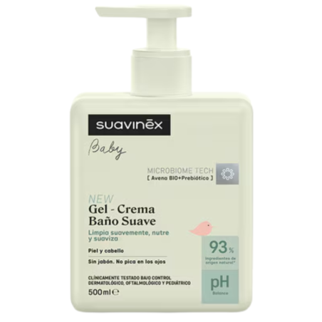 Suavinex baby gel-crema baño suave 500ml