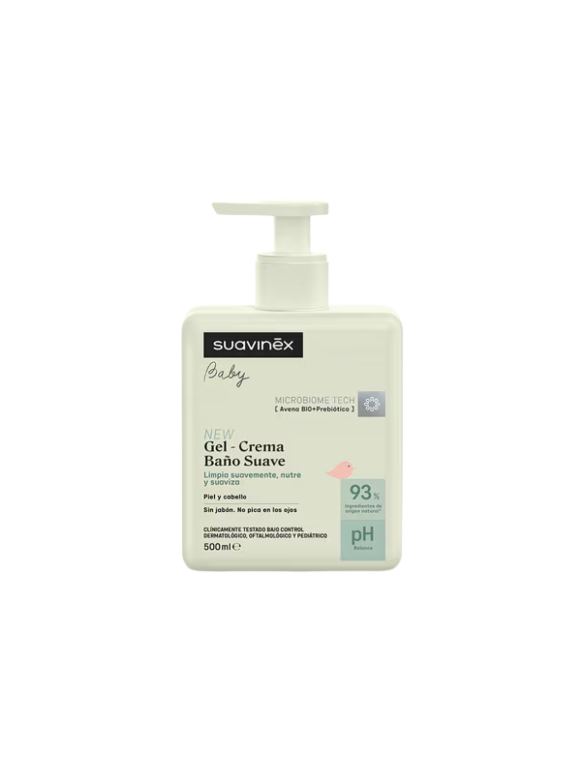 Suavinex baby gel-crema baño suave 500ml