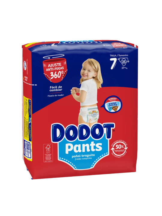 Dodot Pants pañal infantil Talla 7 +17 kg 23 unidades