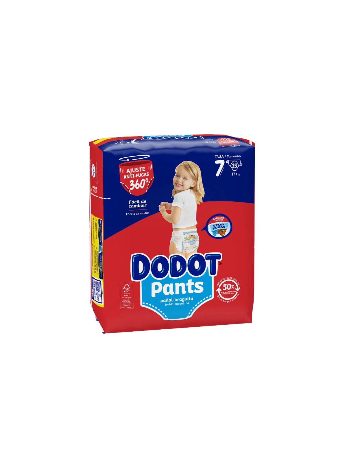Dodot Pants pañal infantil Talla 7 +17 kg 23 unidades