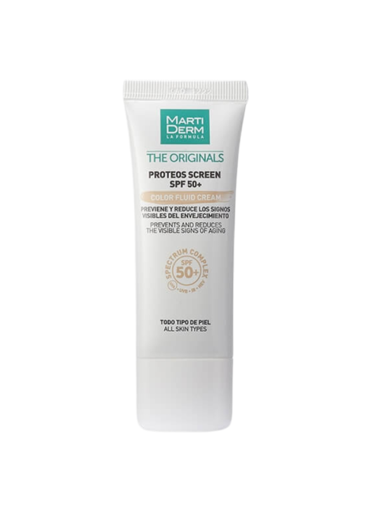 Martiderm proteos screen spf50+ fluid cream con color