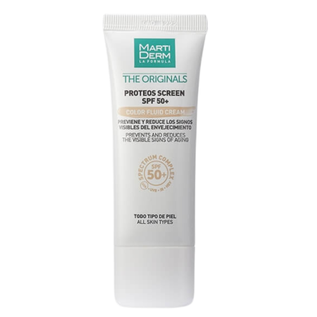 Martiderm proteos screen spf50+ fluid cream con color
