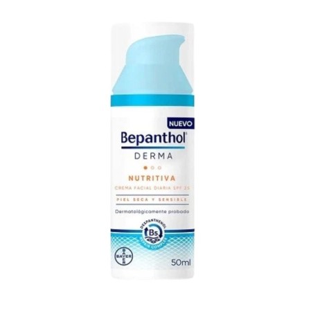 Bepanthol derma nutritiva crema facial diaria SPF25 1 envase 50 ML