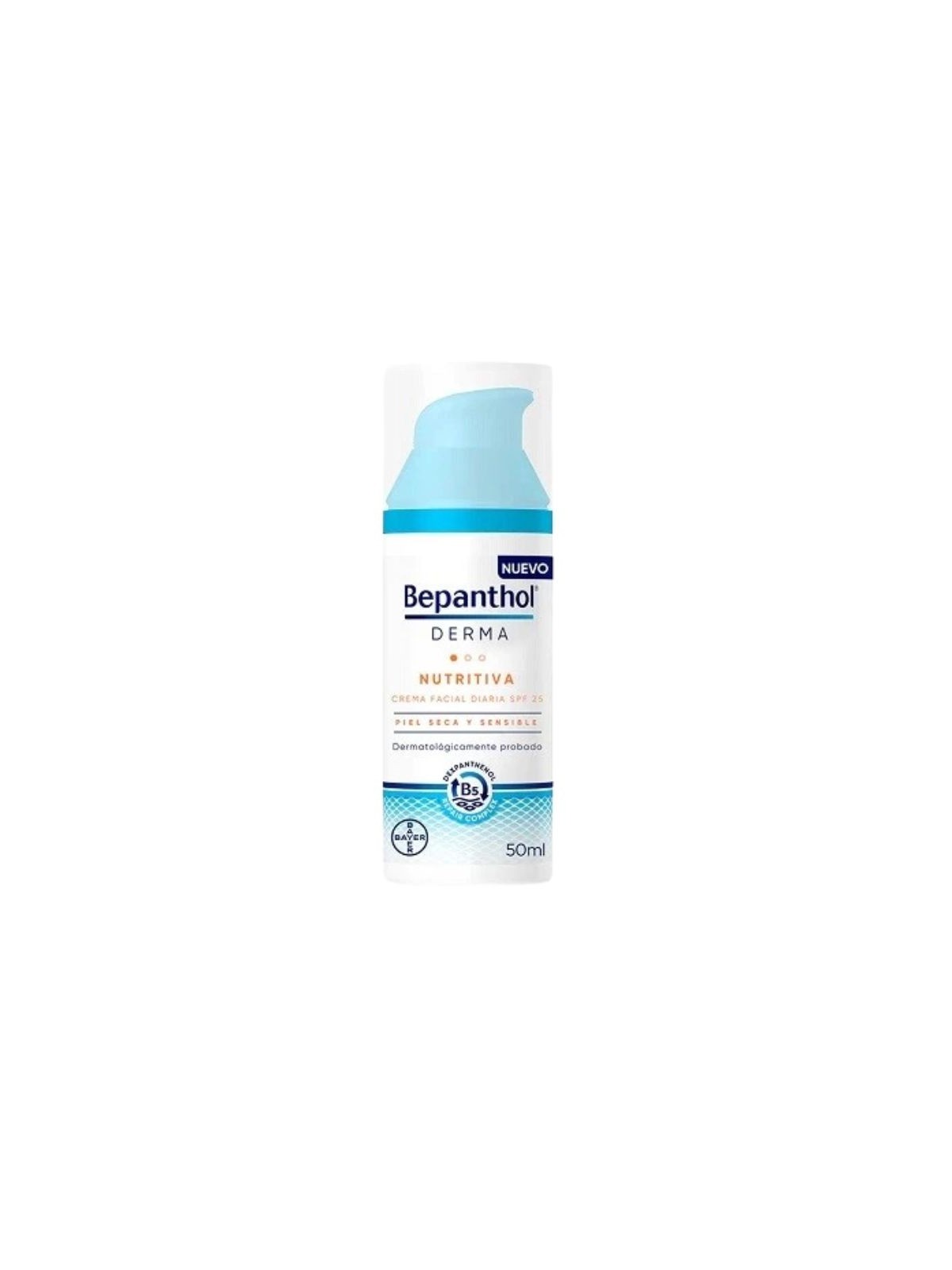 Bepanthol derma nutritiva crema facial diaria SPF25 1 envase 50 ML