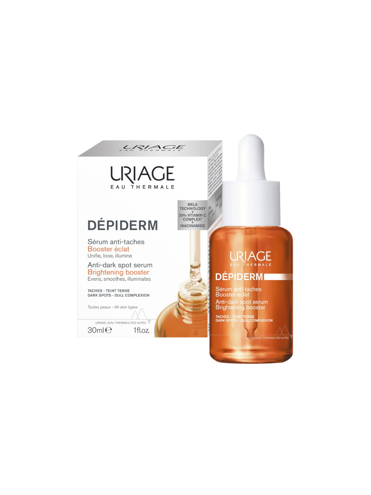 Uriage depiderm serum antimanchas booster iluminador 30ml