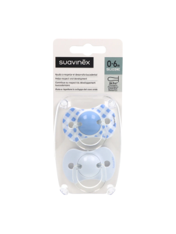 Suavinex SX Pro chupete Silicona Fisiológico 0 - 6 meses 2 unidades