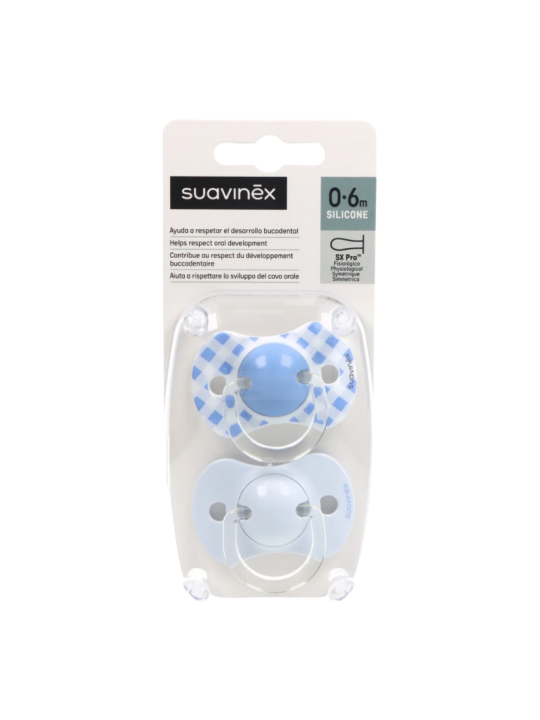 Suavinex SX Pro chupete Silicona Fisiológico 0 - 6 meses 2 unidades