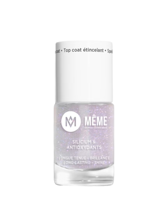 Meme top coat uñas 10ml color brillante