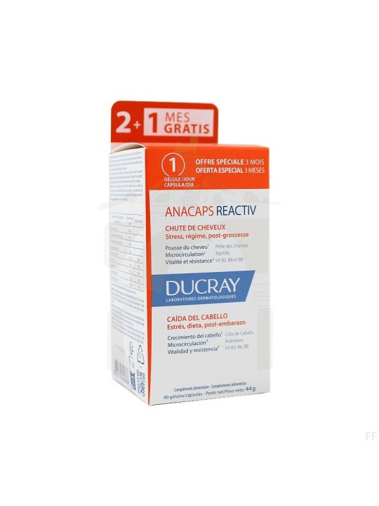 Ducray Anacaps Reactiv pack 2+1 meses