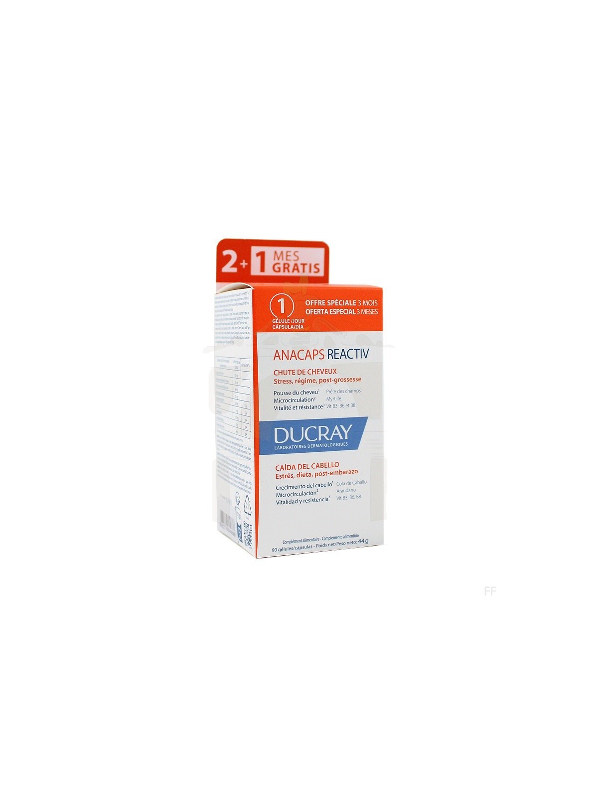 Ducray Anacaps Reactiv pack 2+1 meses