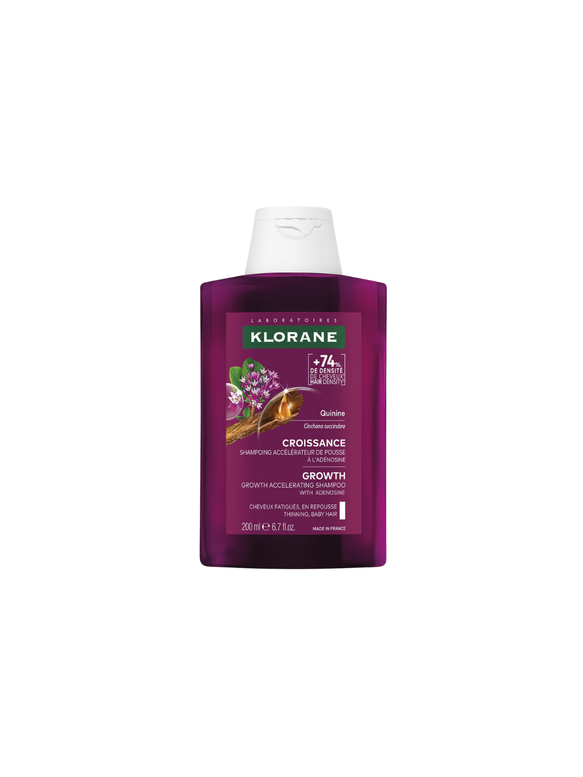 Klorane crecimiento quinina champu 200ml