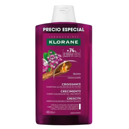Klorane crecimiento quinina champu 400ml