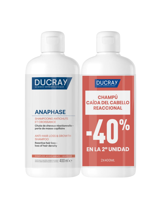 Ducray champu duplo anaphase caida reaccional 2 x 400ml