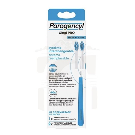 Parogencyl gingi pro suave 1 mango + 2 cabezales reemplazables