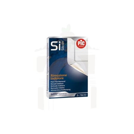 Pic si silicon apósito silicona postoperatorio tnt 10cm X 15cm  5 unidades