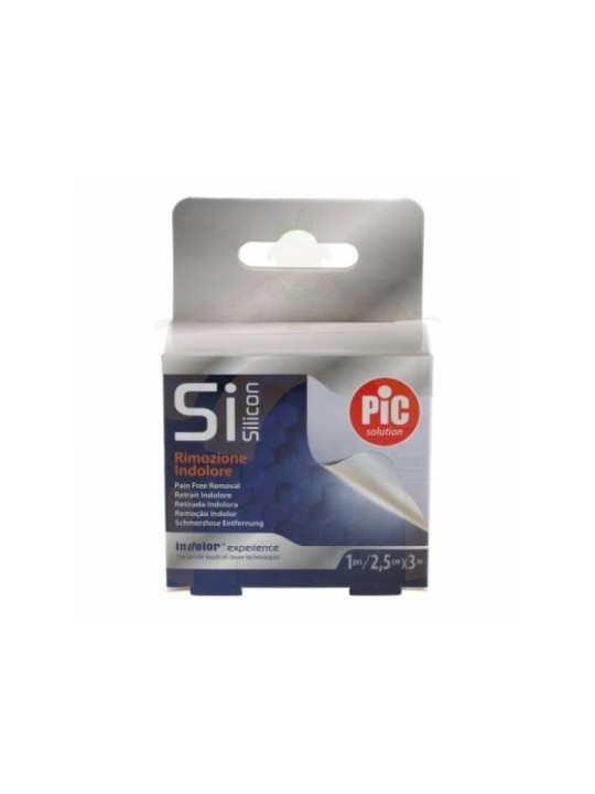 Pic si silicon esparadrapo adhesivo silicona tnt 3m X 2,5cm  1 unidad