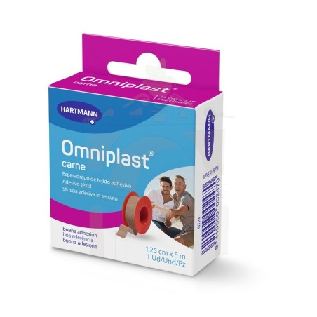 Hartmann Omniplast Esparadrapo Hipoalergénico Color Carne 5 m X 1,25 cm