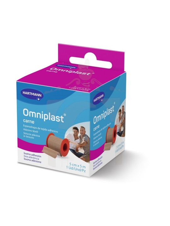 Hartmann Omniplast Esparadrapo Hipoalergénico Color Carne 5 m X 5 cm