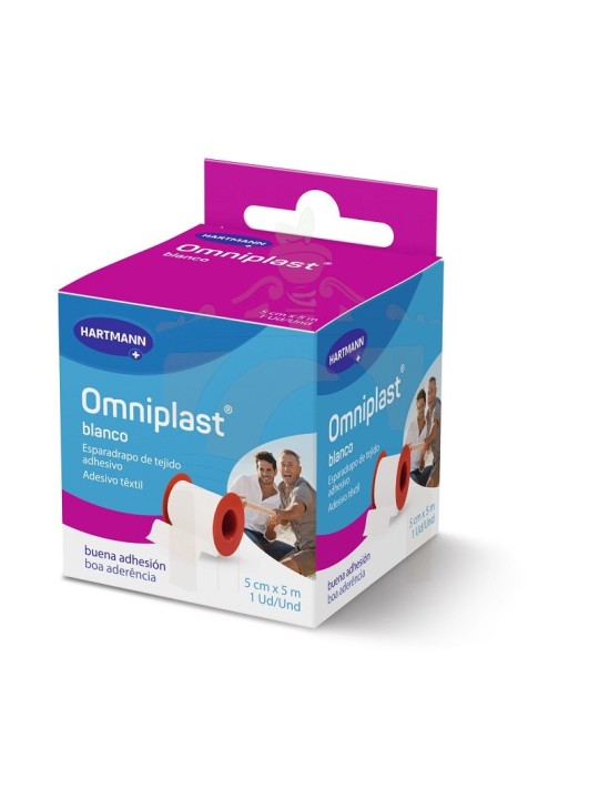 Hartmann Omniplast Esparadrapo Hipoalergénico Color Blanco 5 m X 5 cm