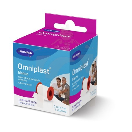 Hartmann Omniplast Esparadrapo Hipoalergénico Color Blanco 5 m X 5 cm